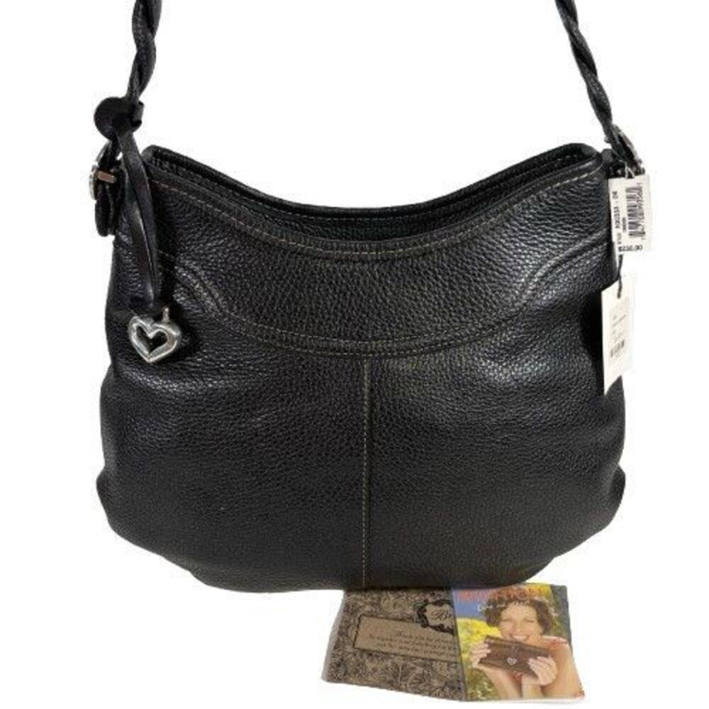 New Brighton Cameron Pebbled Leather Shoulder Bag Purse MRP $230 Vintage 1993